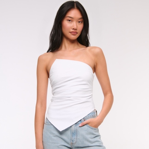 Abercrombie & Fitch Tops - Abercrombie asymmetrical strapless top